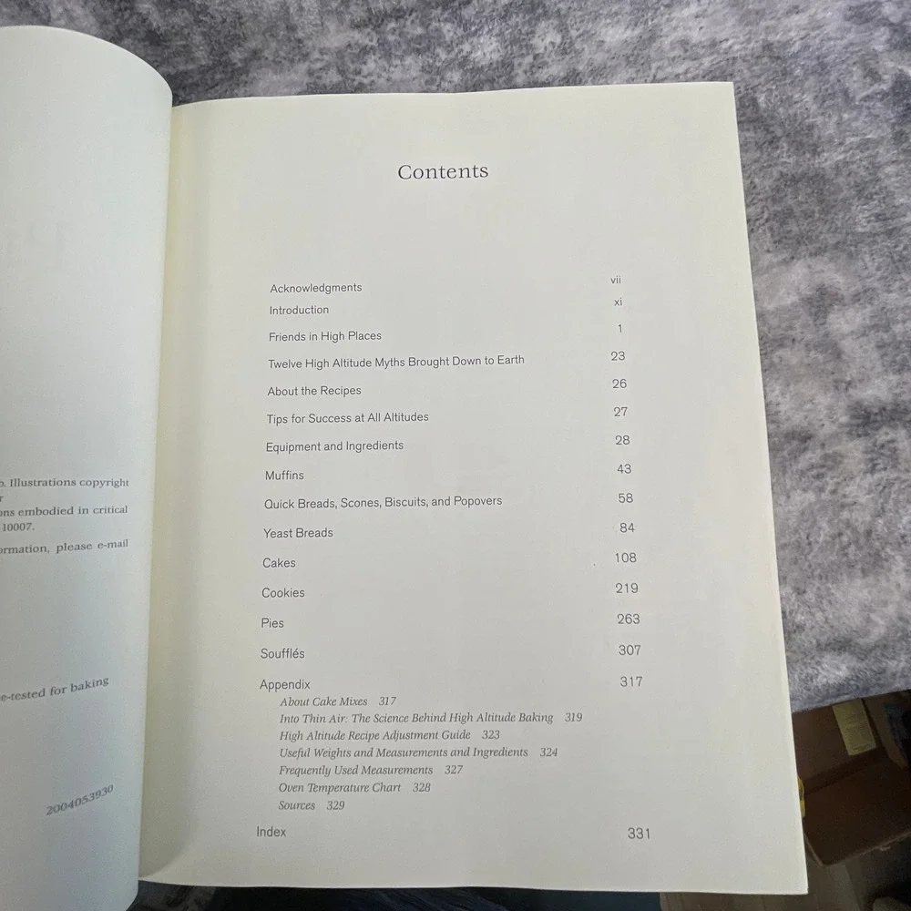 Pie‎ in the Sky High Altitude Baking Cookbook Susan G. Purdy 2005